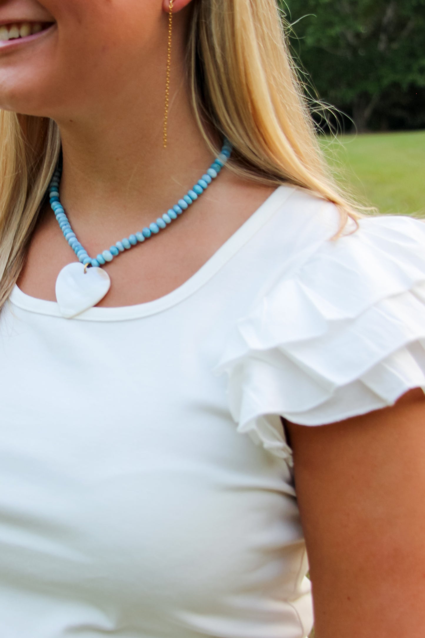 Full Heart Beaded Necklace