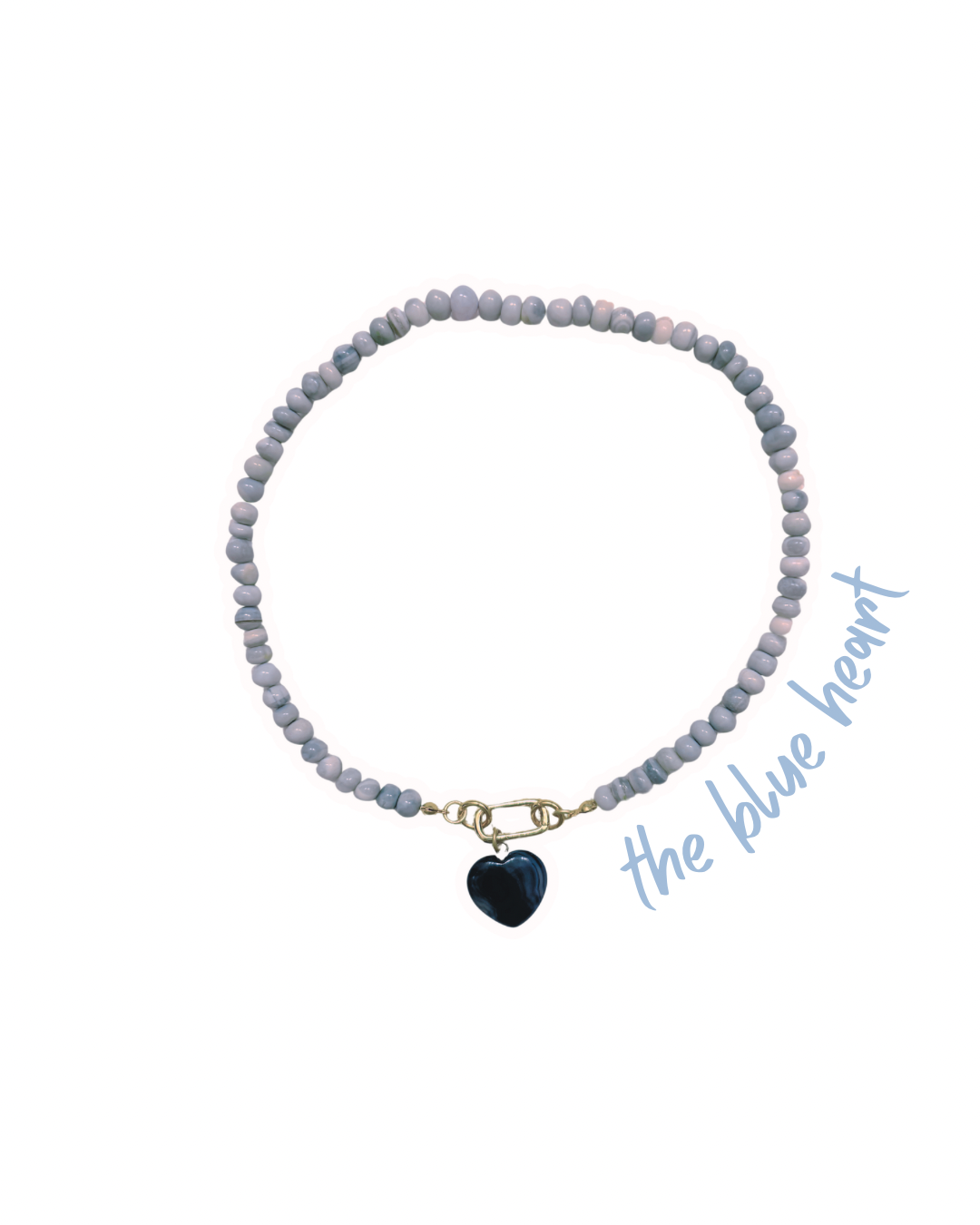 Beaded Blue Heart