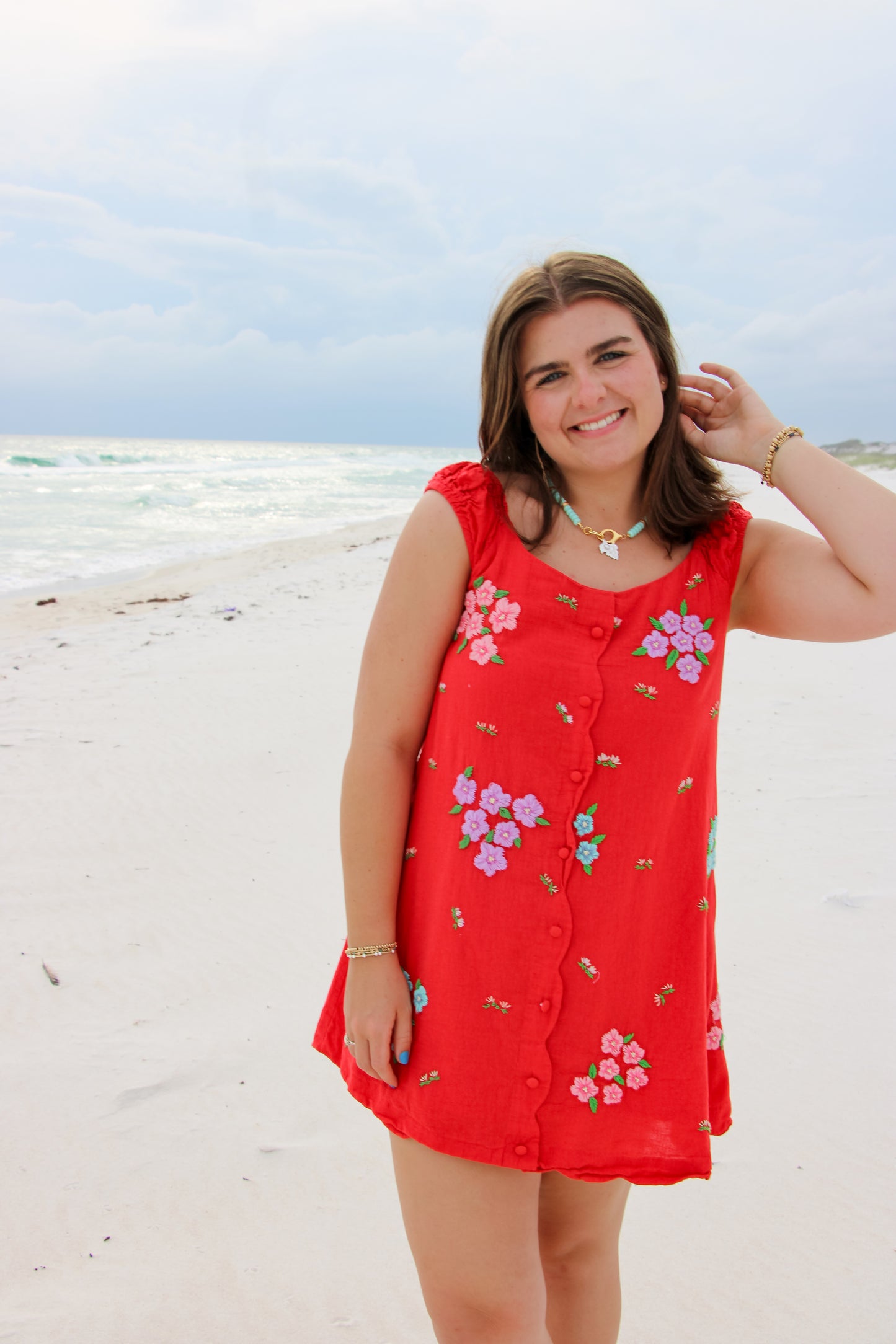 The Beaded Shell Clip