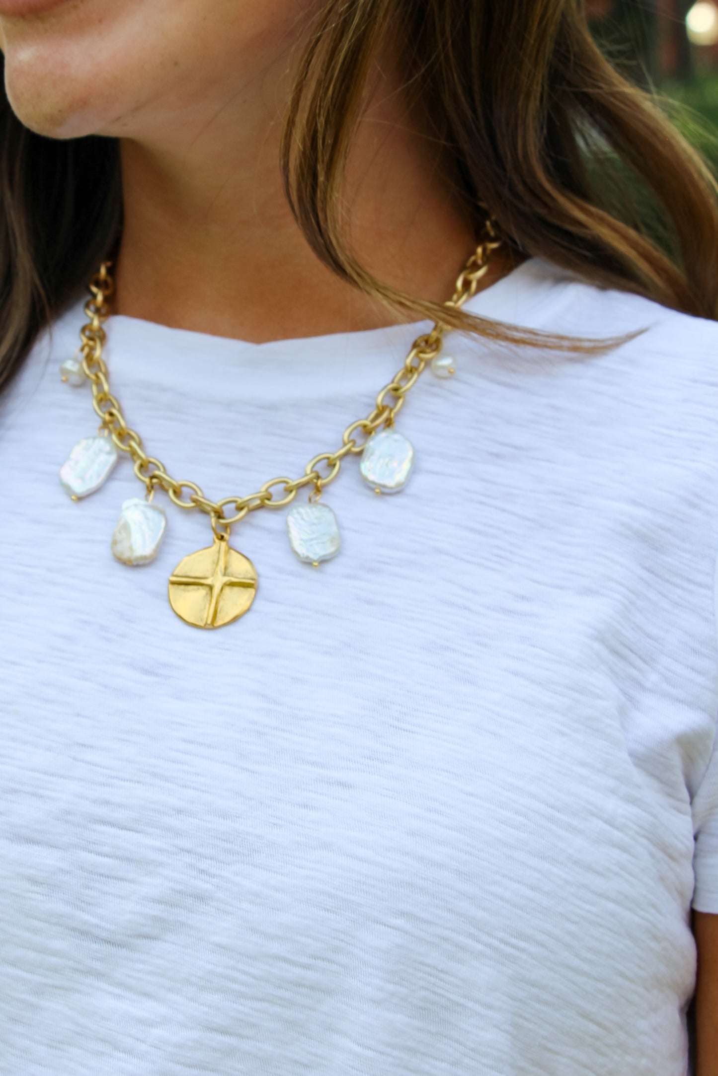 The Cross Charm Pearl