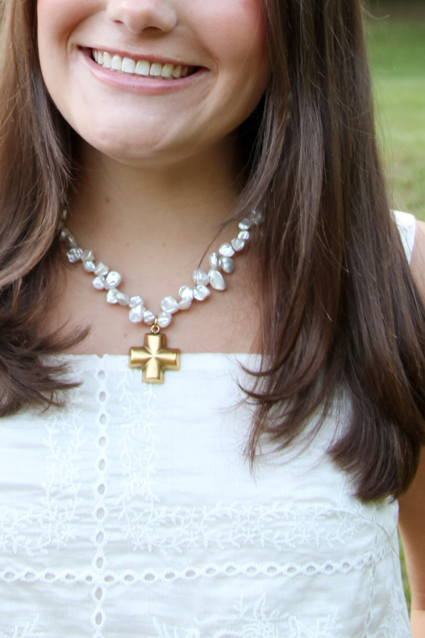 The Statement Pearl Cross