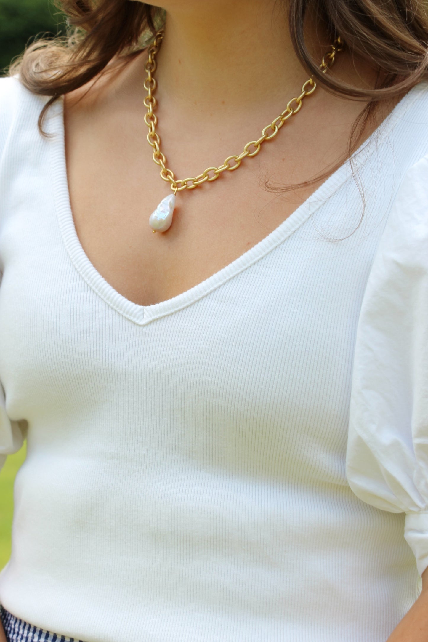 The Pearl Chain Necklace