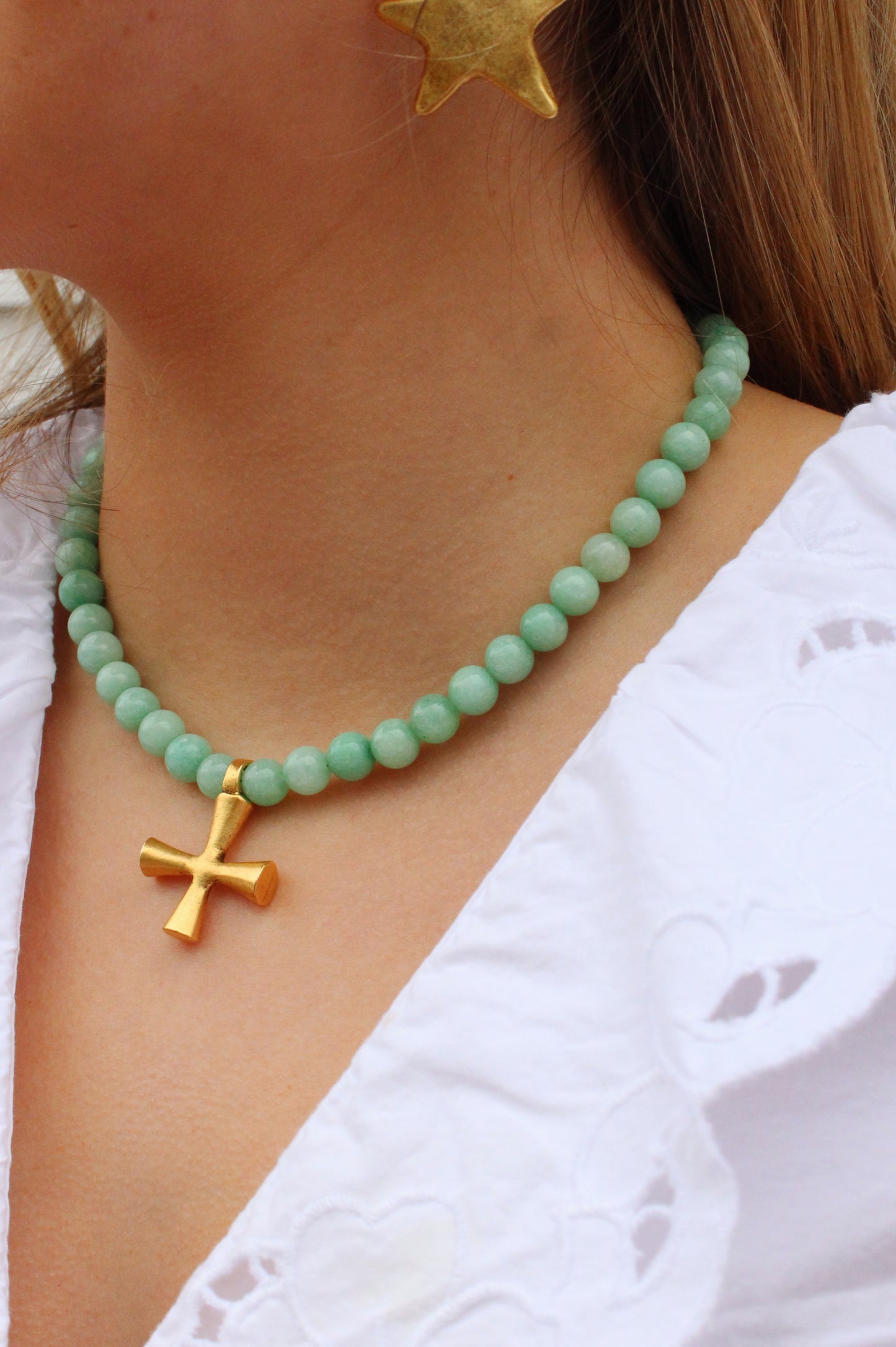 Pastel Cross Charm