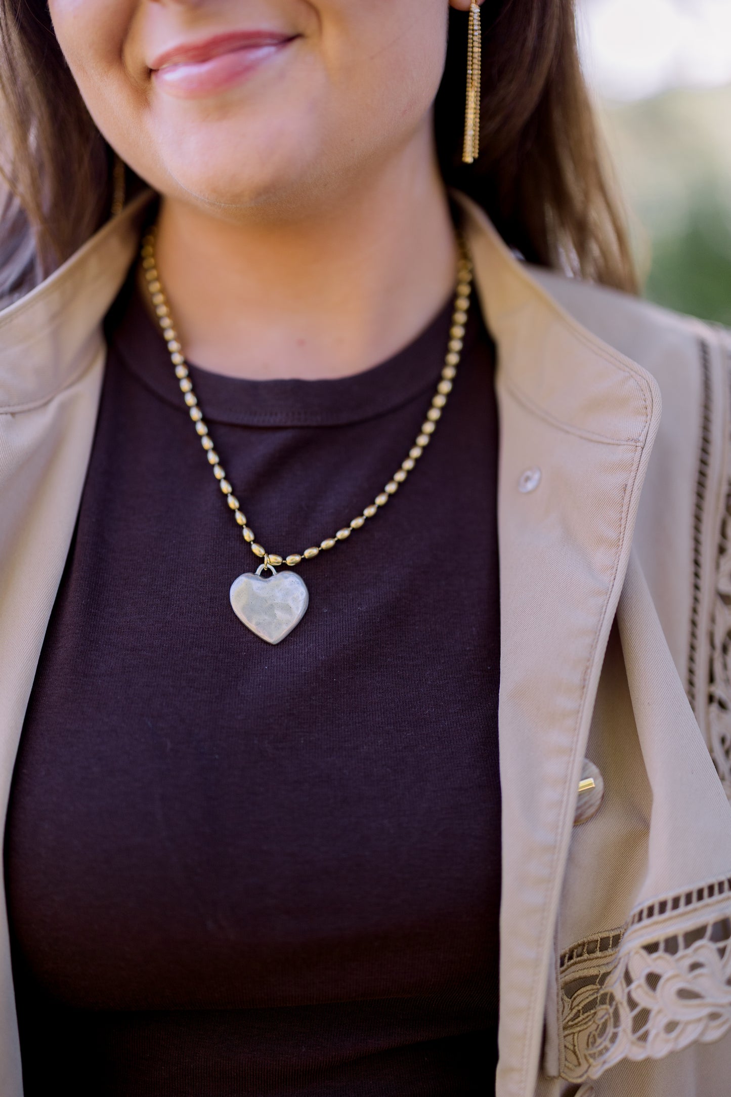 Mixed Metal Bubble Heart