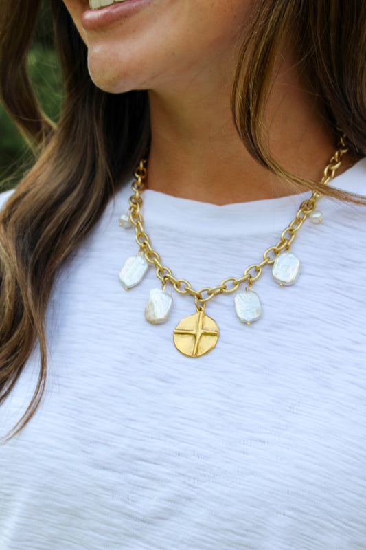 The Cross Charm Pearl