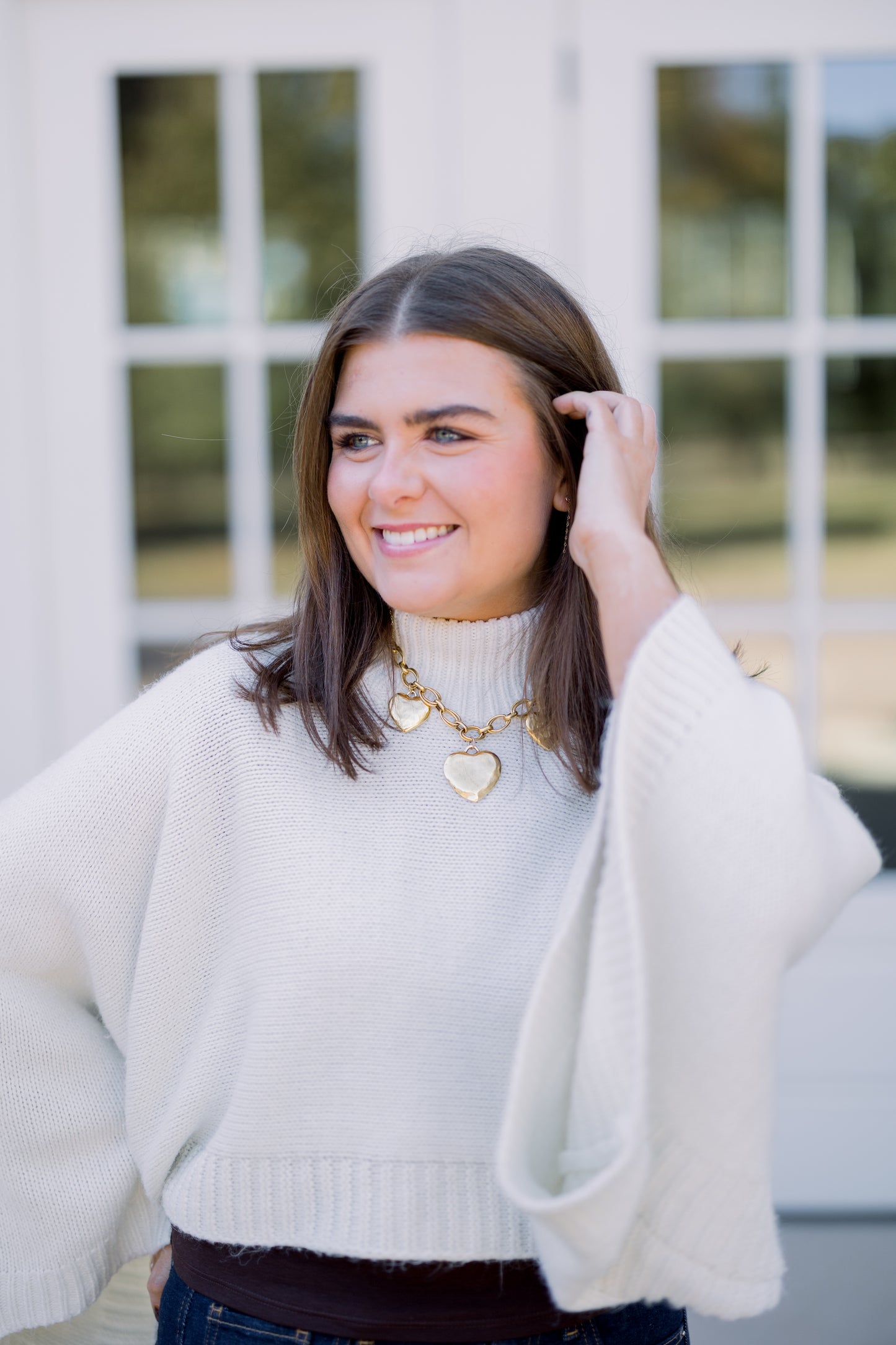 Triple Threat Heart Necklace