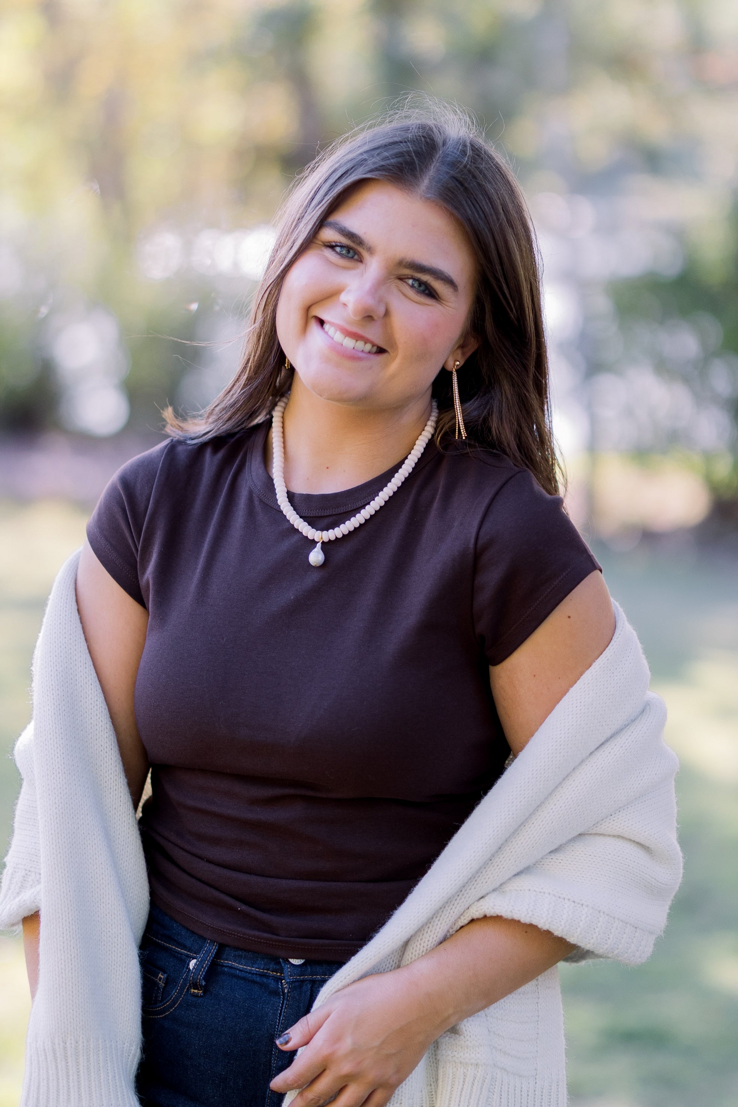 Pink Beaded Drop Pearl