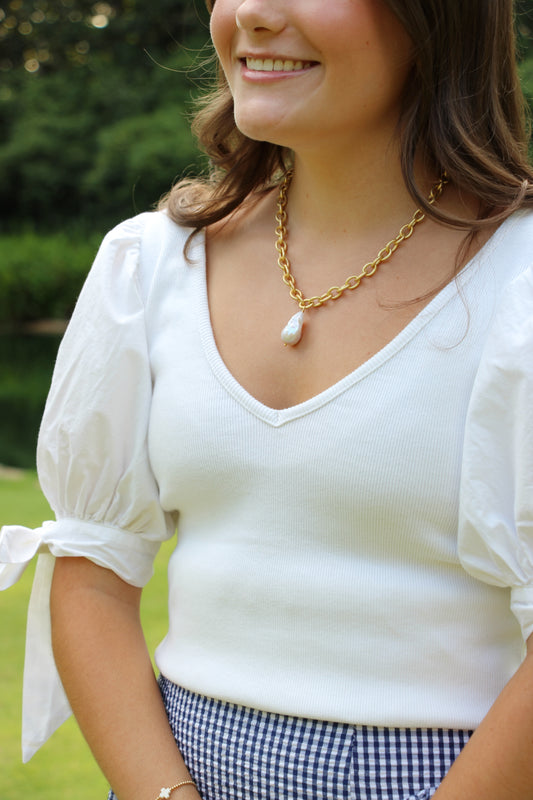 The Pearl Chain Necklace