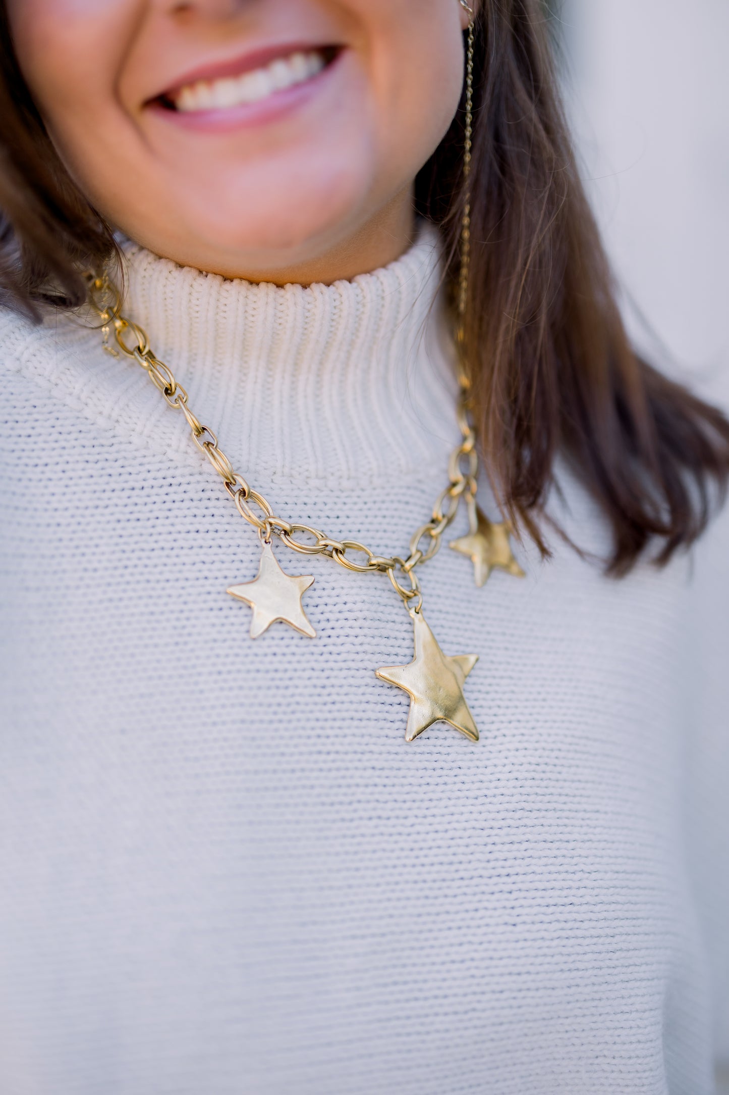 Triple Threat Star Necklace