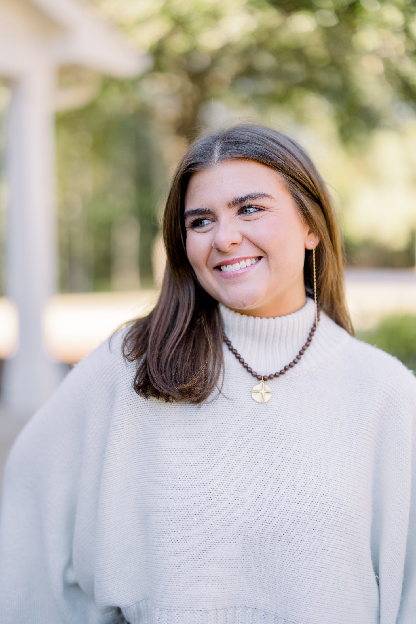 The Brown Bead Reversible Charm