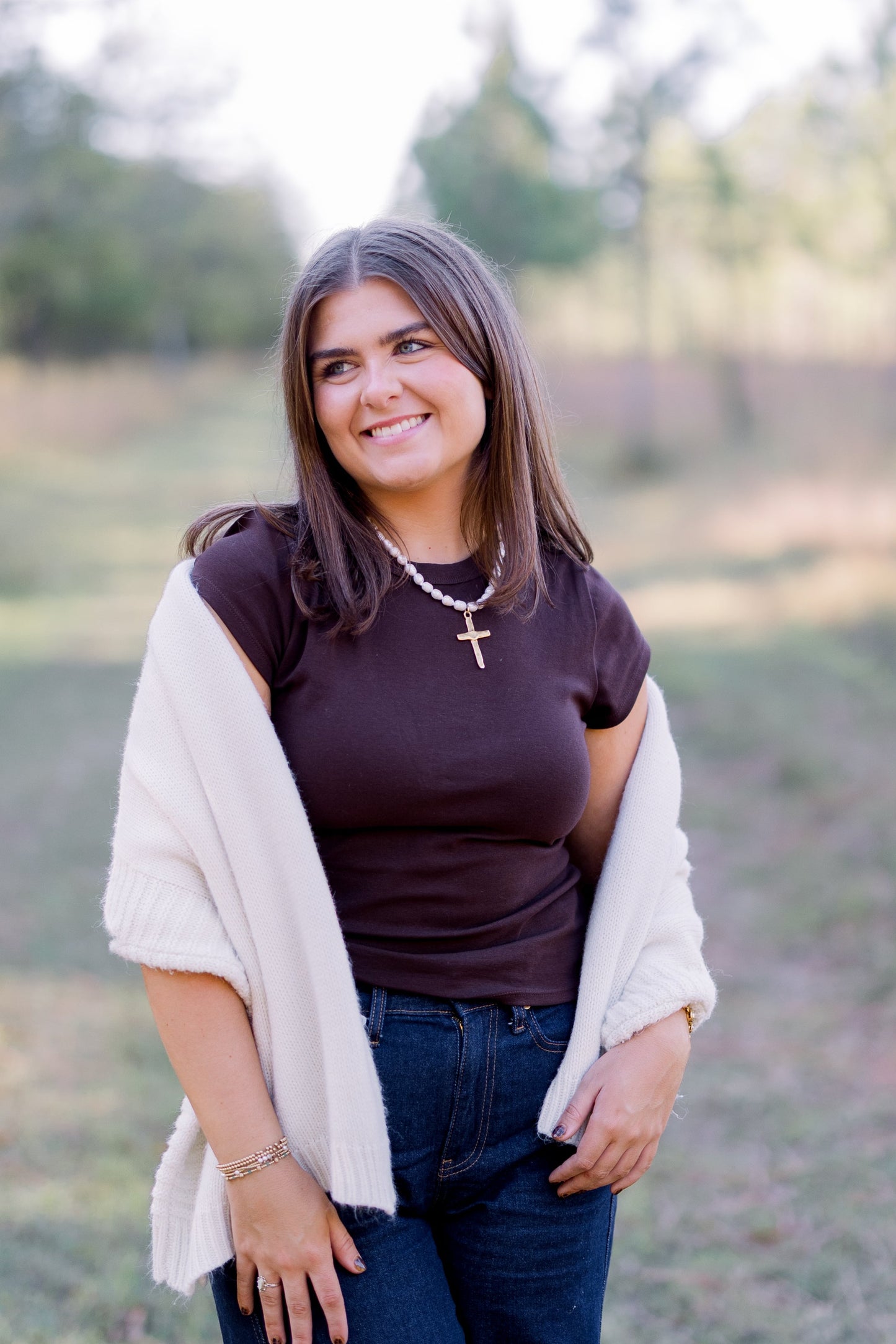 The Chunky Cross Pearl