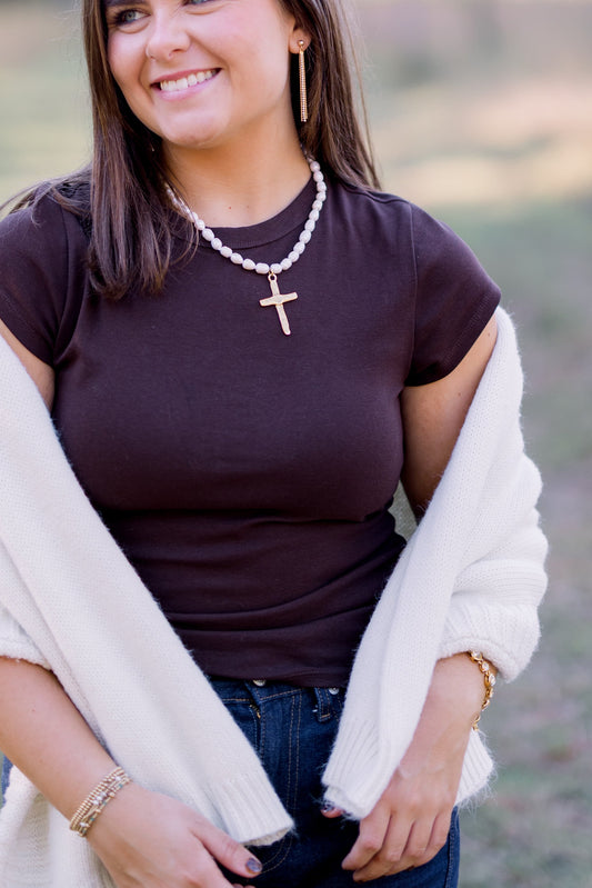 The Chunky Cross Pearl